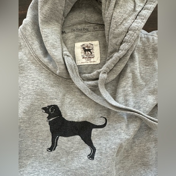The Black Dog Heather Gray Hoodie - Picture 1 of 5